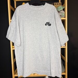 Vintage Y2K Nike Air embroidered logo heather grey t-shirt